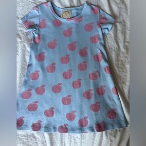 The Beaufort Bonnet Company Blue Tee with Pink Apple Design